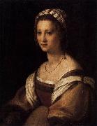 Andrea del Sarto Portrait of the Artists Wife oil painting artist